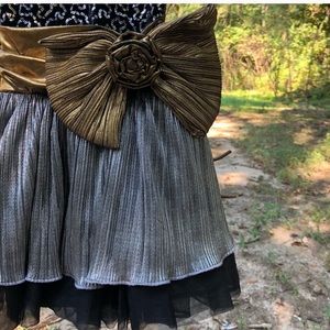 Weissman :: metallic dance dress